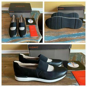 NEW Vionic CADEE Mary Jane Walking Shoes~Black~Sz 8 M~Orthotic Arch Support~MIB